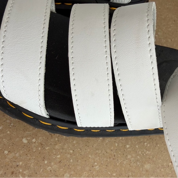 Dr. Martens White and Black Strappy Sandals - Picture 10 of 11